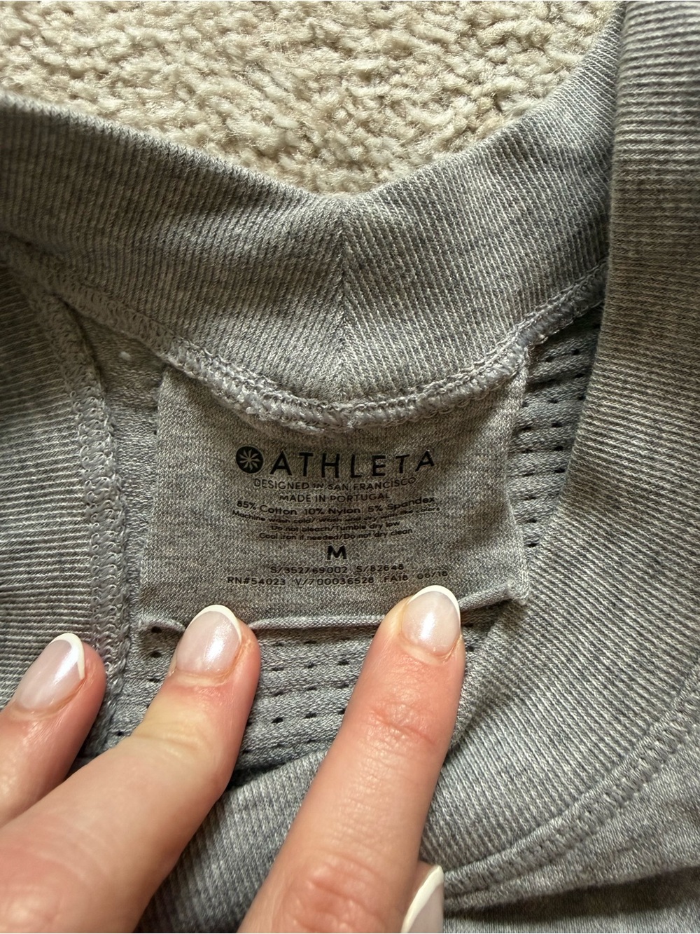 Athleta Gray Ribbed Tank Top - Picture 3 of 3